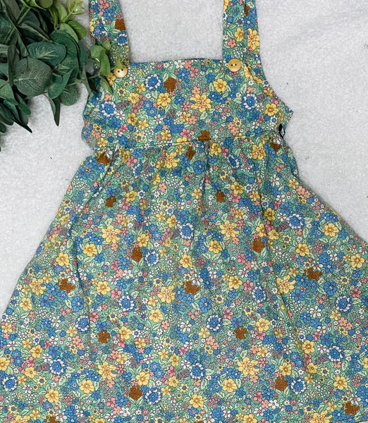 Girls Floral Tie Back Dress