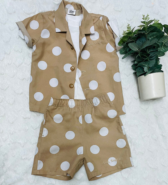 Boys polka dot set