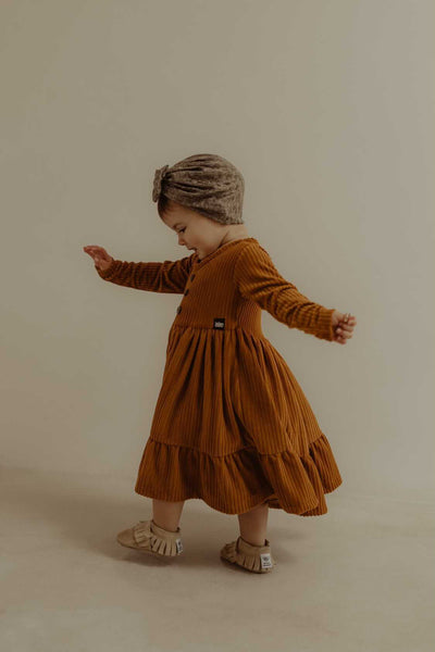 Girls velvet corduroy dress